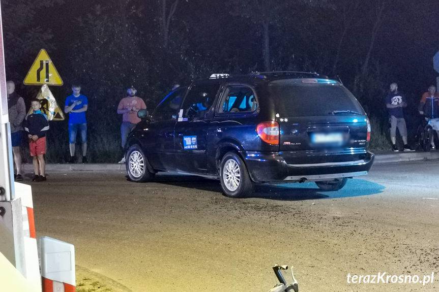 Zderzenie rowerzysty z samochodem w Milczy