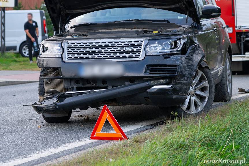 Wypadek w Nadolu, zderzenie trzech samochodów