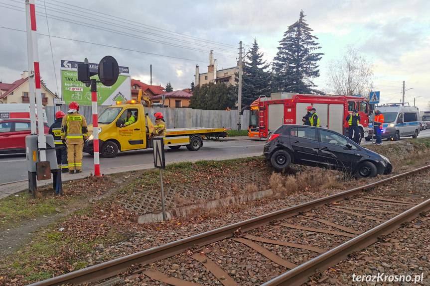 Zderzenie dwóch osobówek w Krośnie