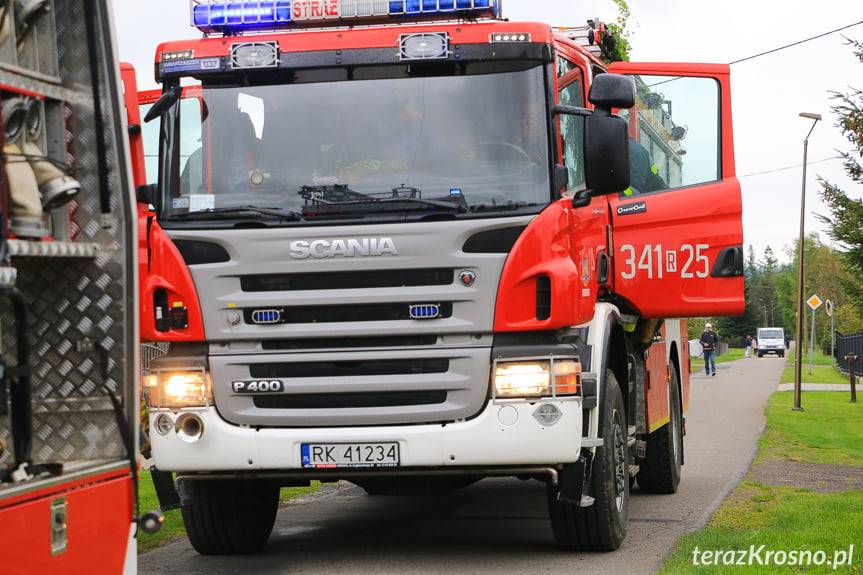 Pożar w Sieniawie. Paliło się w kotłowni