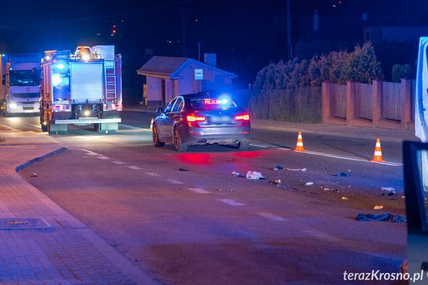 Potrącenie pieszego w Miejscu Piastowym