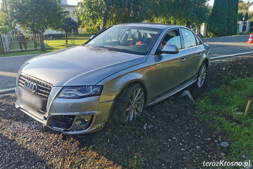Zderzenie mercedesa i audi w Wietrznie