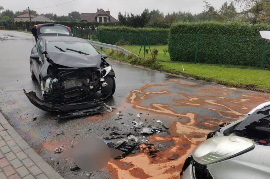 Czołowe zderzenie w Jedliczu