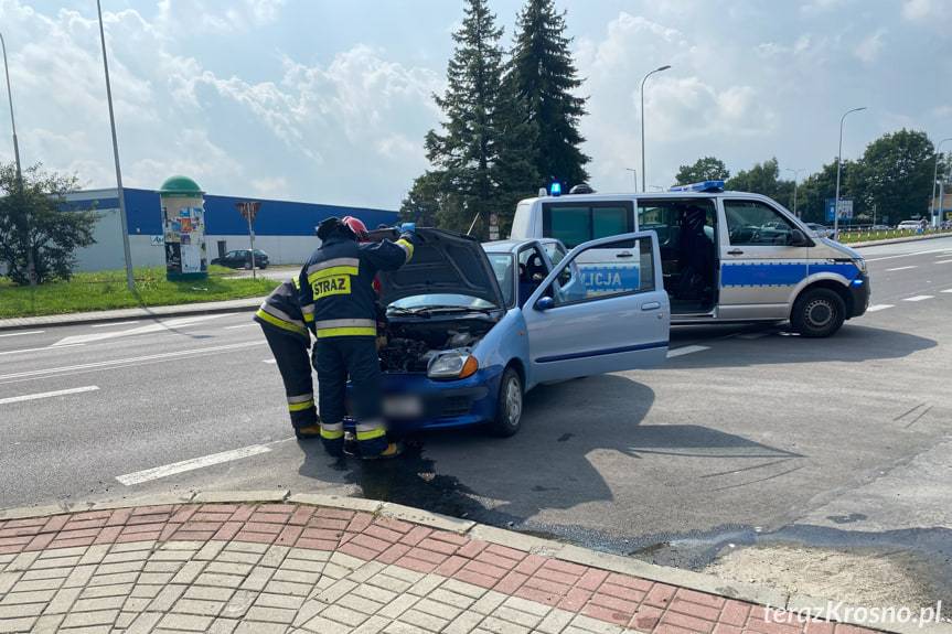 Zderzenie samochodów na Krakowskiej