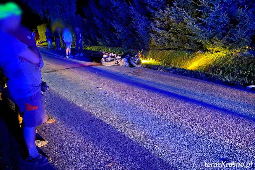 Motocyklista poszkodowany w wypadku w Odrzykoniu