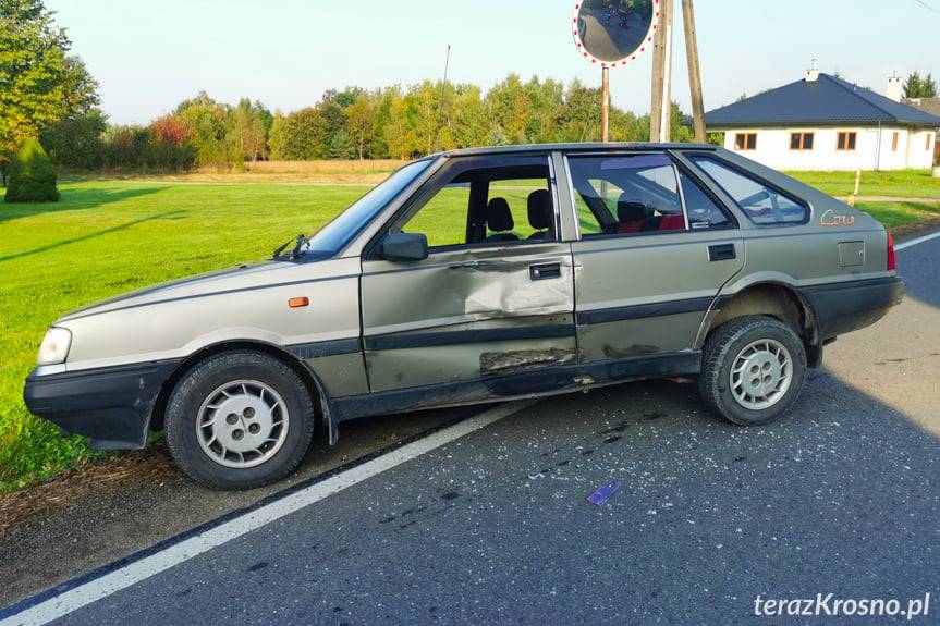 Wypadek w Dobieszynie, poszkodowany motocyklista
