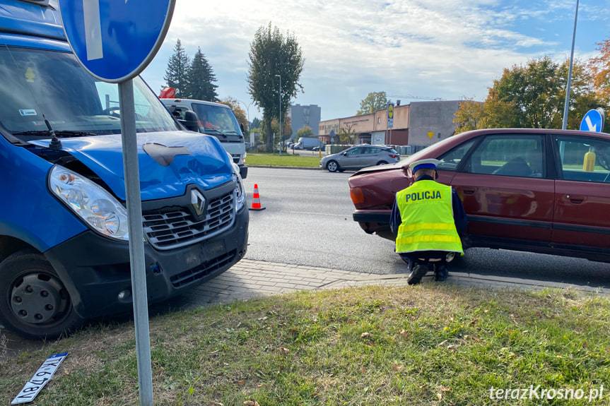 Najechanie na tył, kolizja na Podkarpackiej