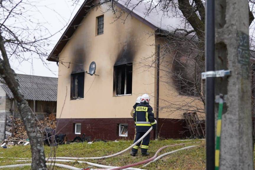 Tragiczny pożar domu w Kobylanach
