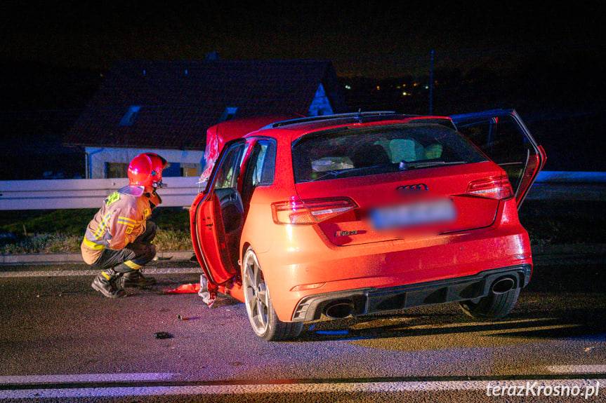 Wypadek na DK19, zderzenie 3 samochodów