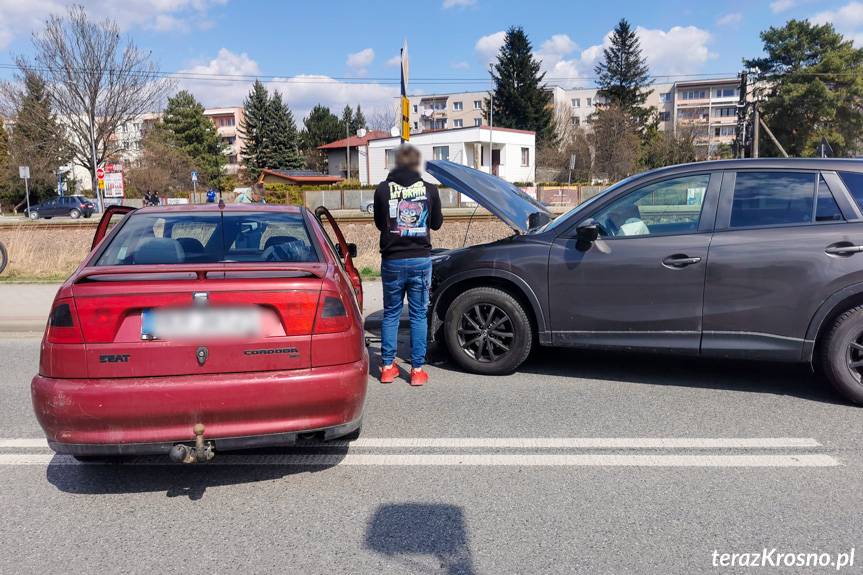 Kolizja na skrzyżowaniu ulic Lwowskiej i Bieszczadzkiej