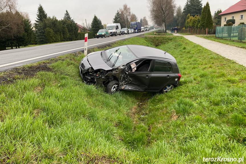 Kolizja w Jaszczwi na DK28