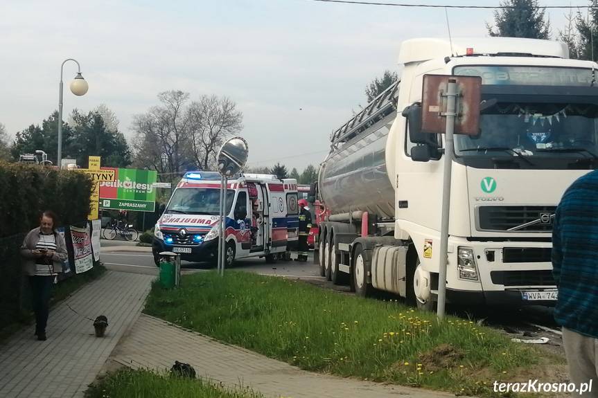 Wypadek na DK19 w Pustynach