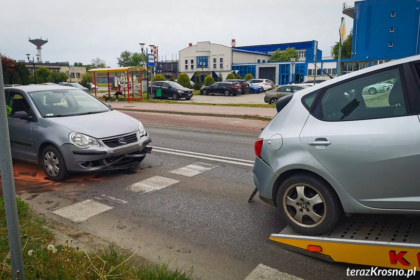 Zderzenie volkswagena z seatem