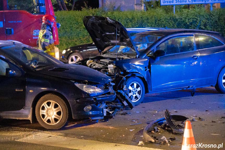 Zderzenie na skrzyżowaniu w Krośnie