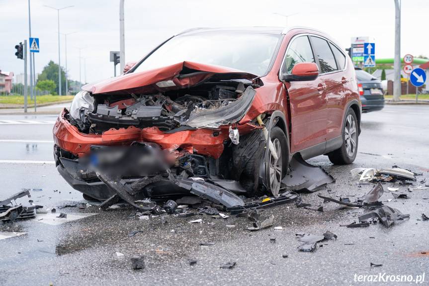 Zderzenie hondy z renault