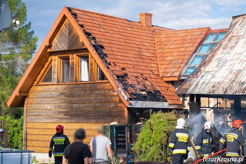 Pożar budynków w Żeglcach