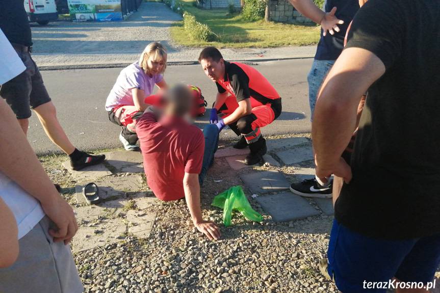 Kierowca simsona poszkodowany