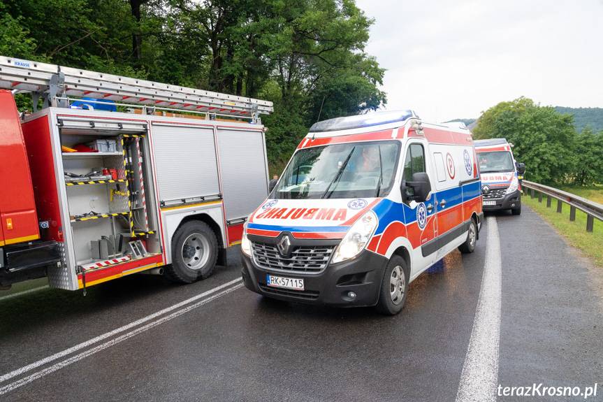 Poważny wypadek. Zderzenie dwóch TIR-ów na DK19