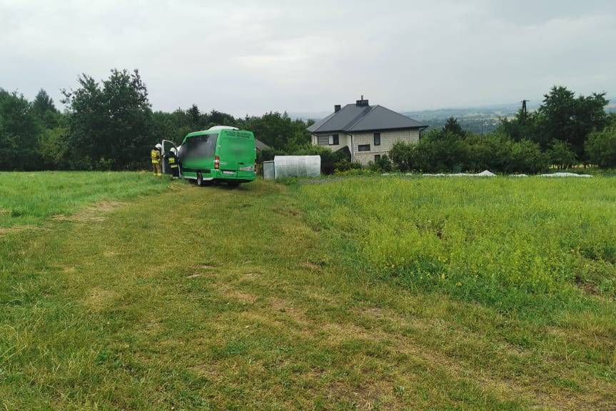 Kolizja busa w Korczynie