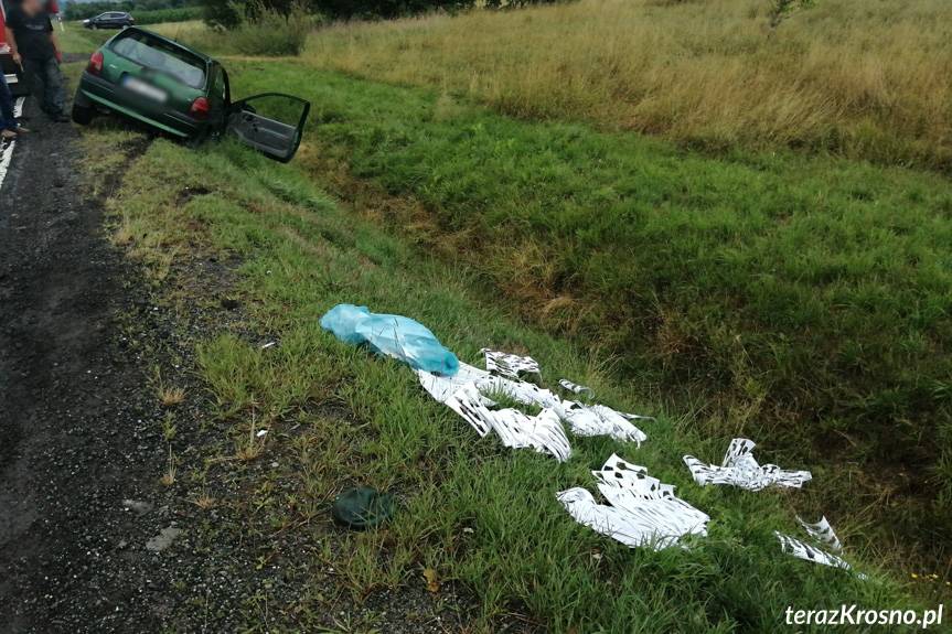 Potrącenie rowerzysty w Krościenku Wyżnym