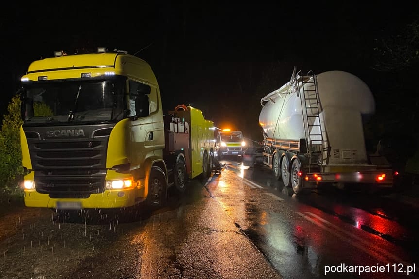 Kolizja w Łączkach Kucharskich