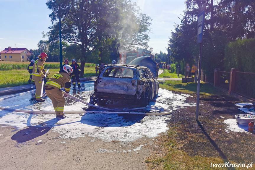 Pożar citroena w Suchodole