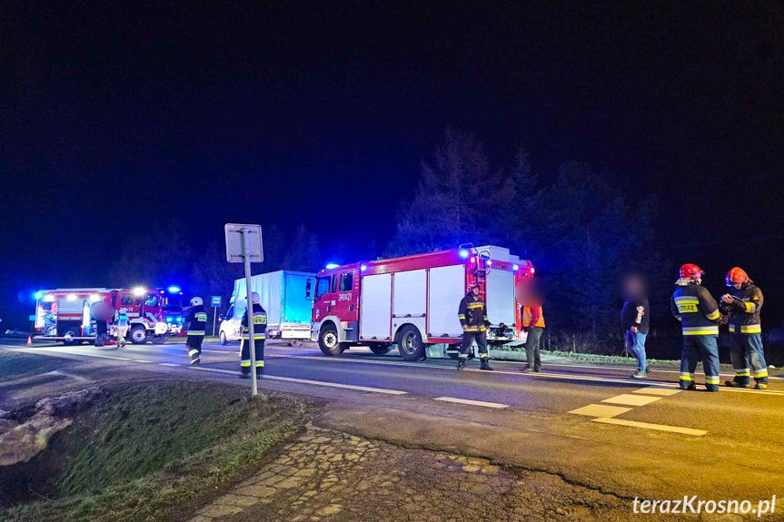 Potrącenie pieszego w Rogach