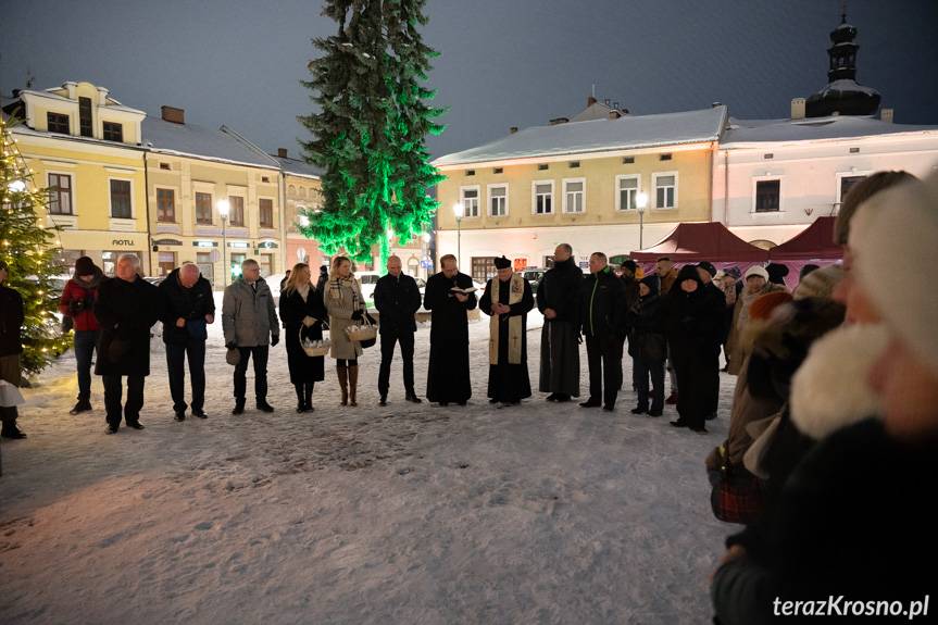 Wigilia na rynku w Krośnie