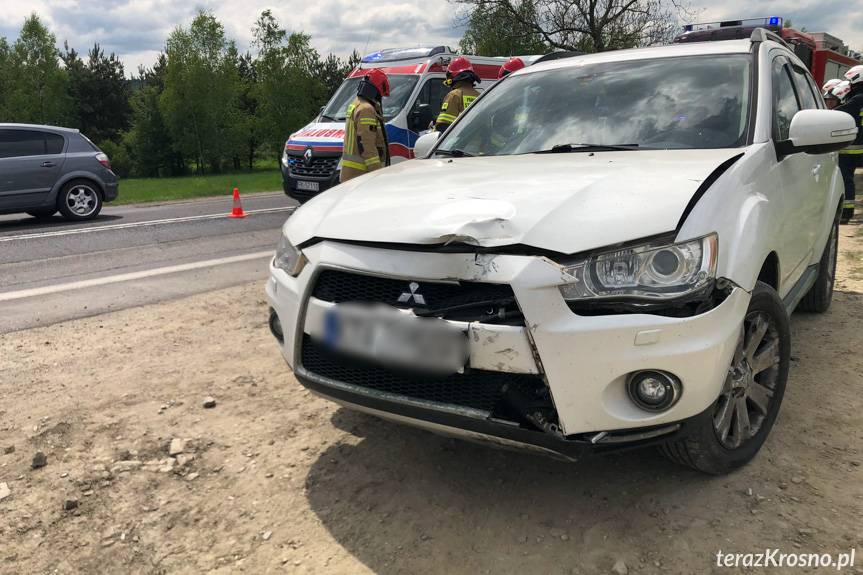 Wypadek na DK28, zderzenie motocykla z samochodem