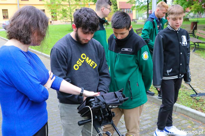 Uczniowie Naftówki na zajęciach w PANS