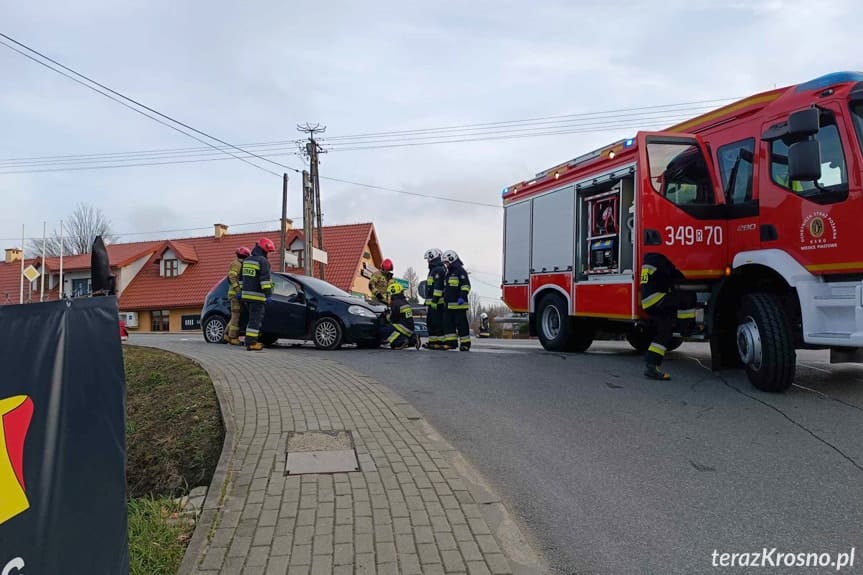 Zderzenie samochodów w Miejscu Piastowym