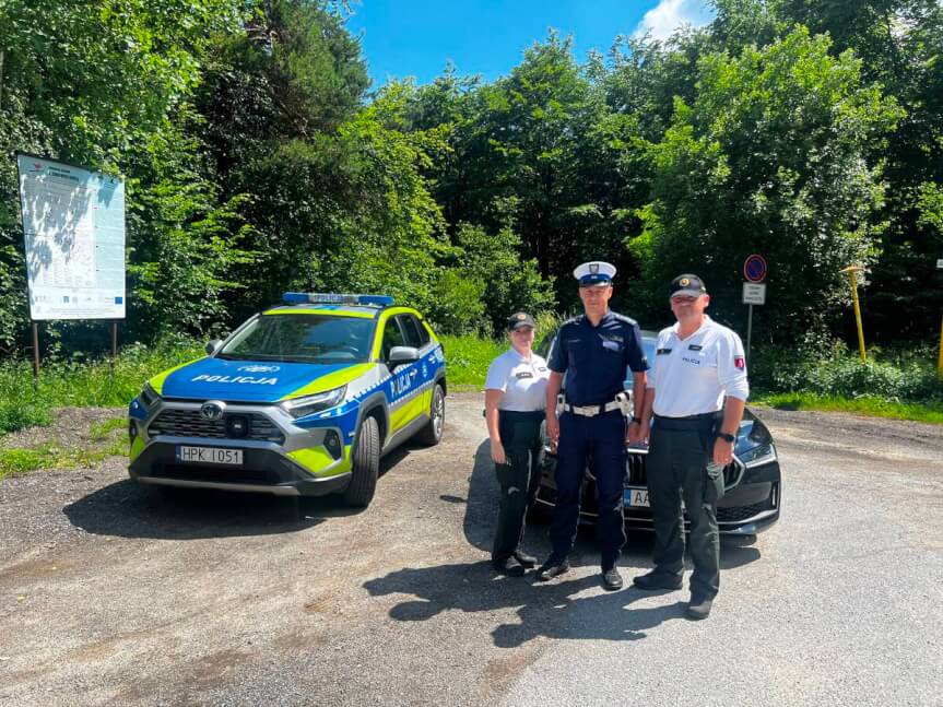 Polsko-słowackie patrole policjantów ruchu drogowego