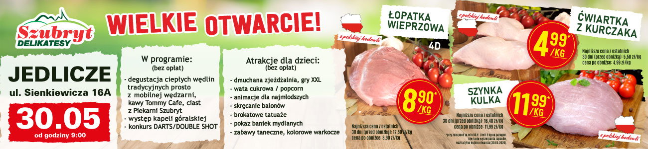 Delikatesy Szubryt w Jedliczu