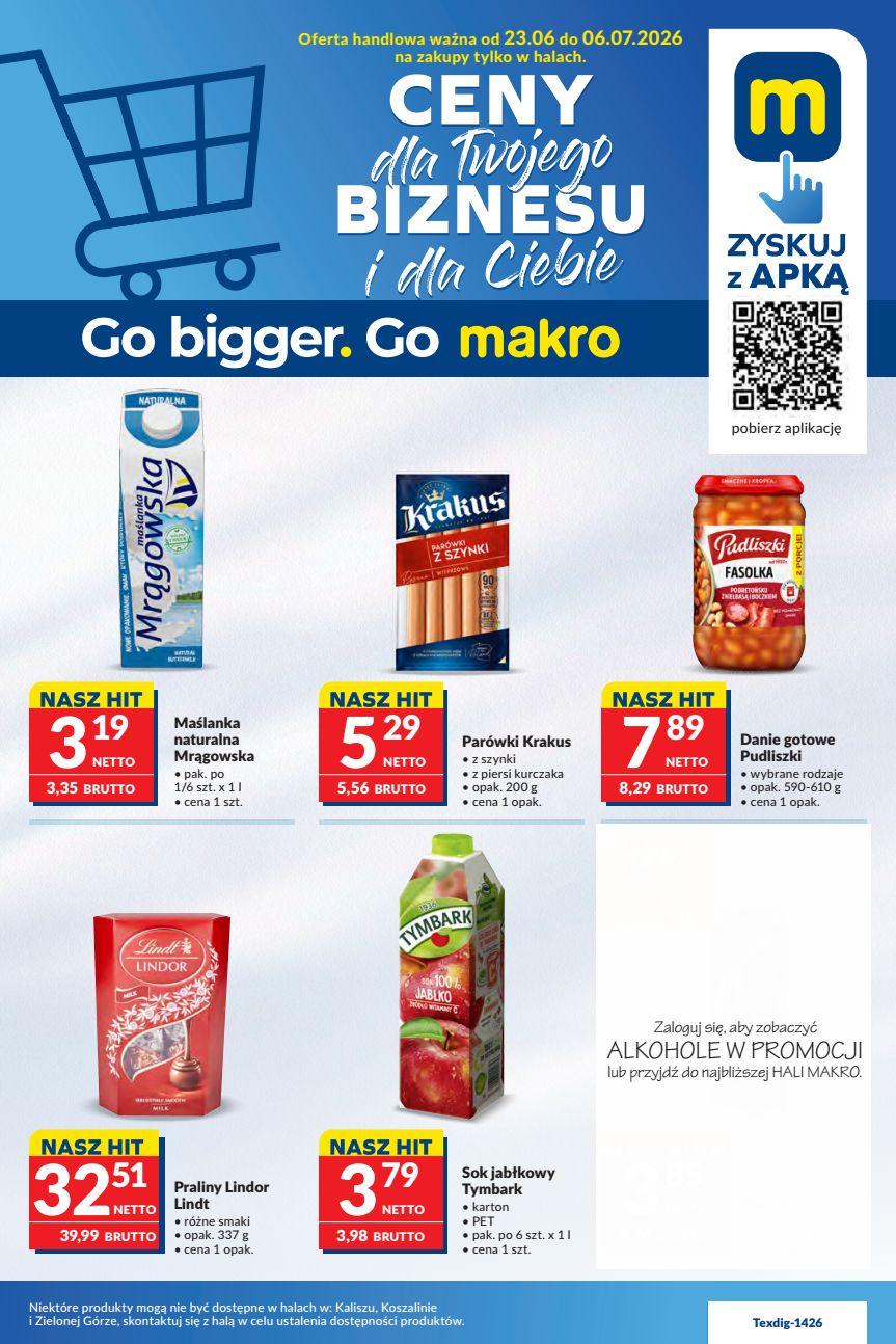 Strona 1 gazetki Makro Cash&Carry z produktem Mięso i wędliny