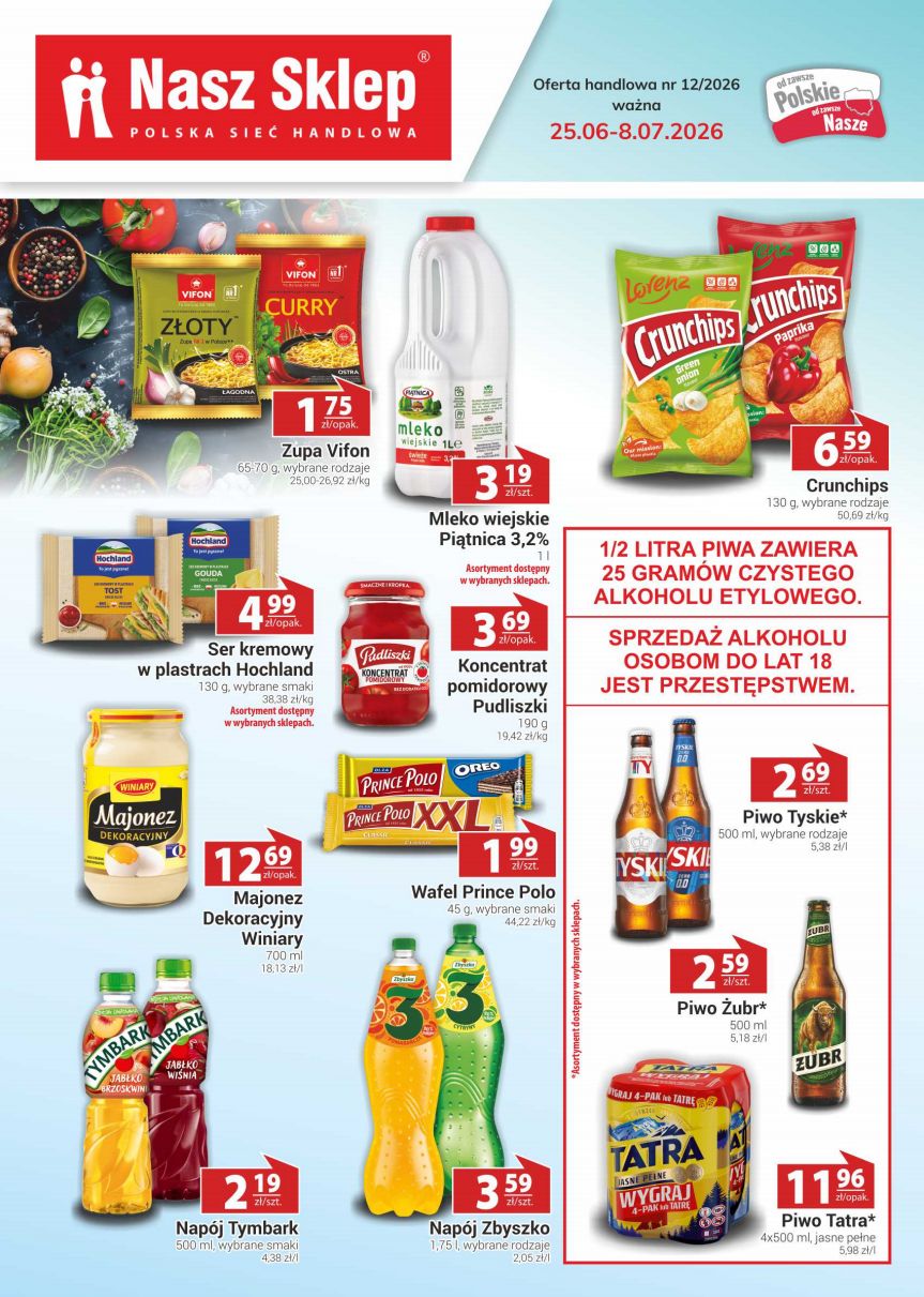 Strona 1 gazetki Nasz Sklep z produktem Mięso i wędliny