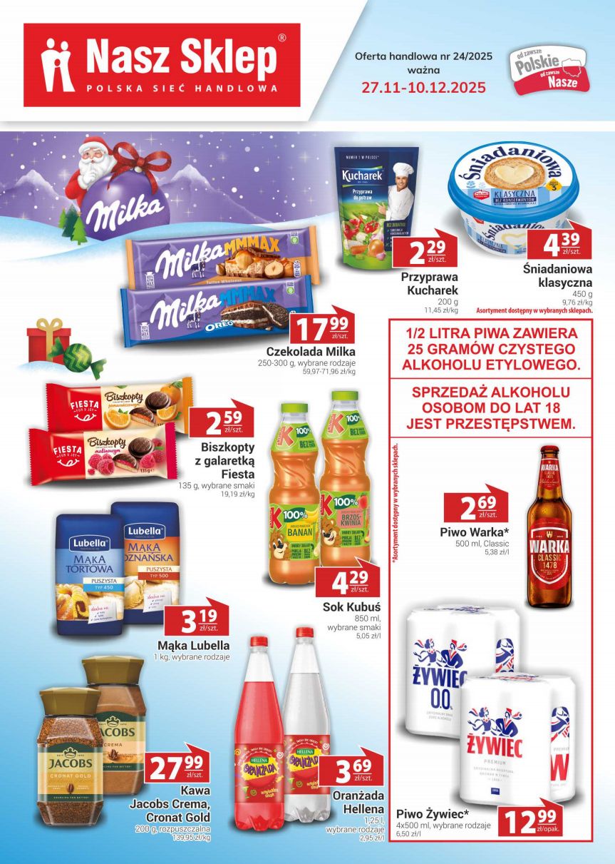 Strona 1 gazetki Nasz Sklep z produktem Mąka