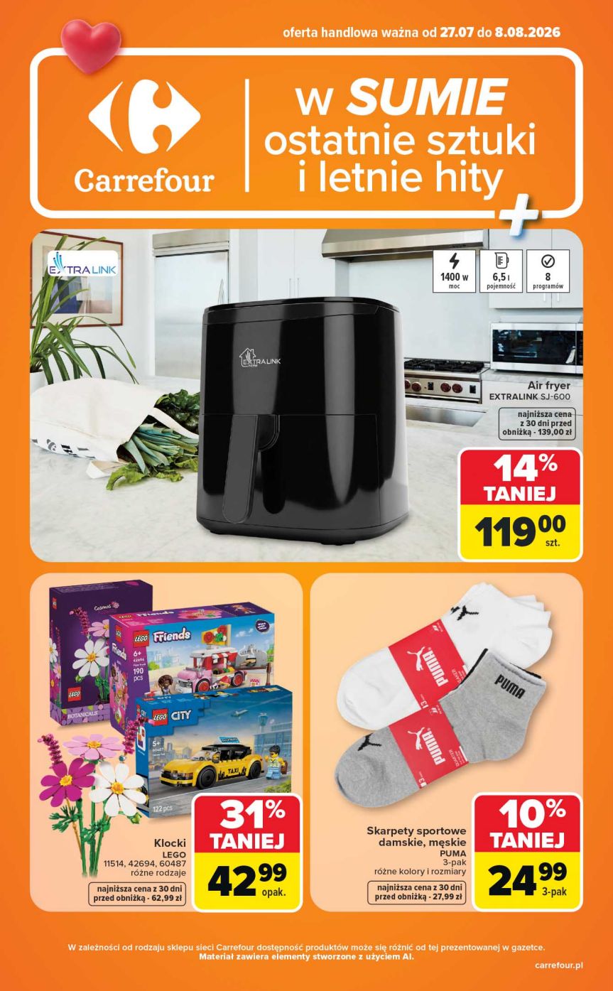 Strona 1 gazetki Carrefour z produktem RTV i AGD