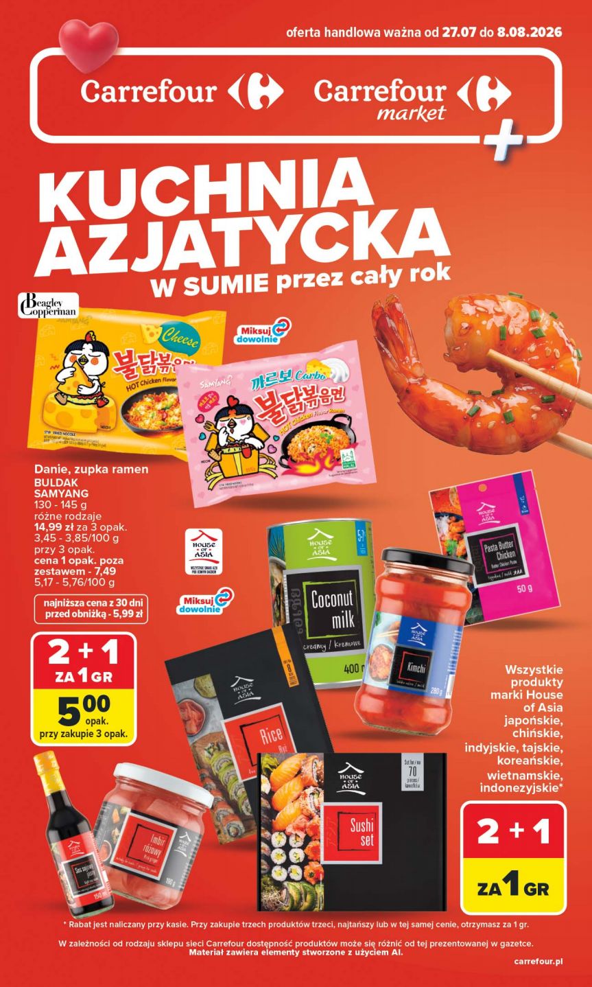 Strona 1 gazetki Carrefour Market z produktem Dania gotowe