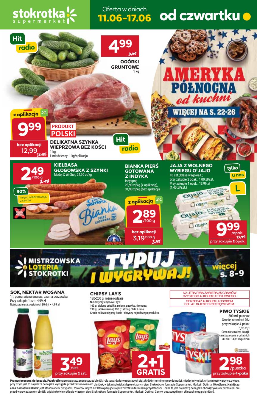 Strona 1 gazetki Stokrotka z produktem Chipsy i przekąski