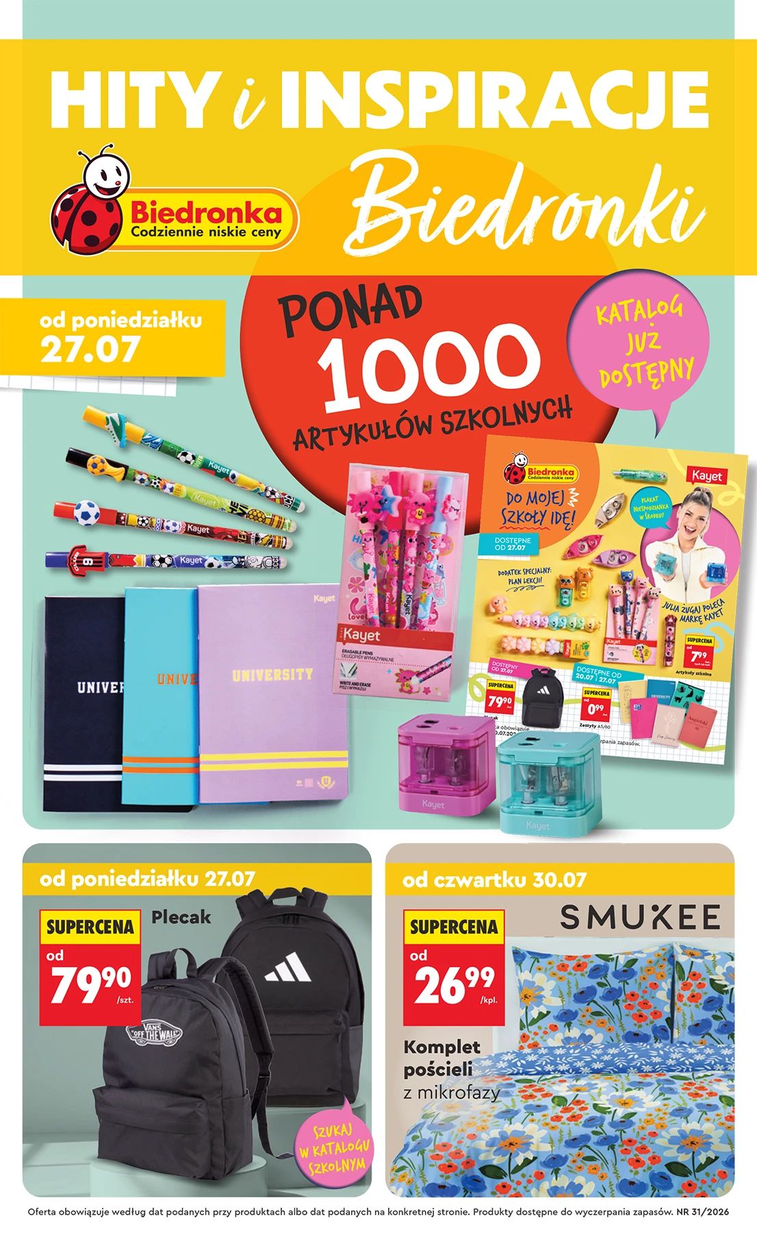 Strona 1 gazetki Biedronka - Okazje tygodnia z produktem Dla domu