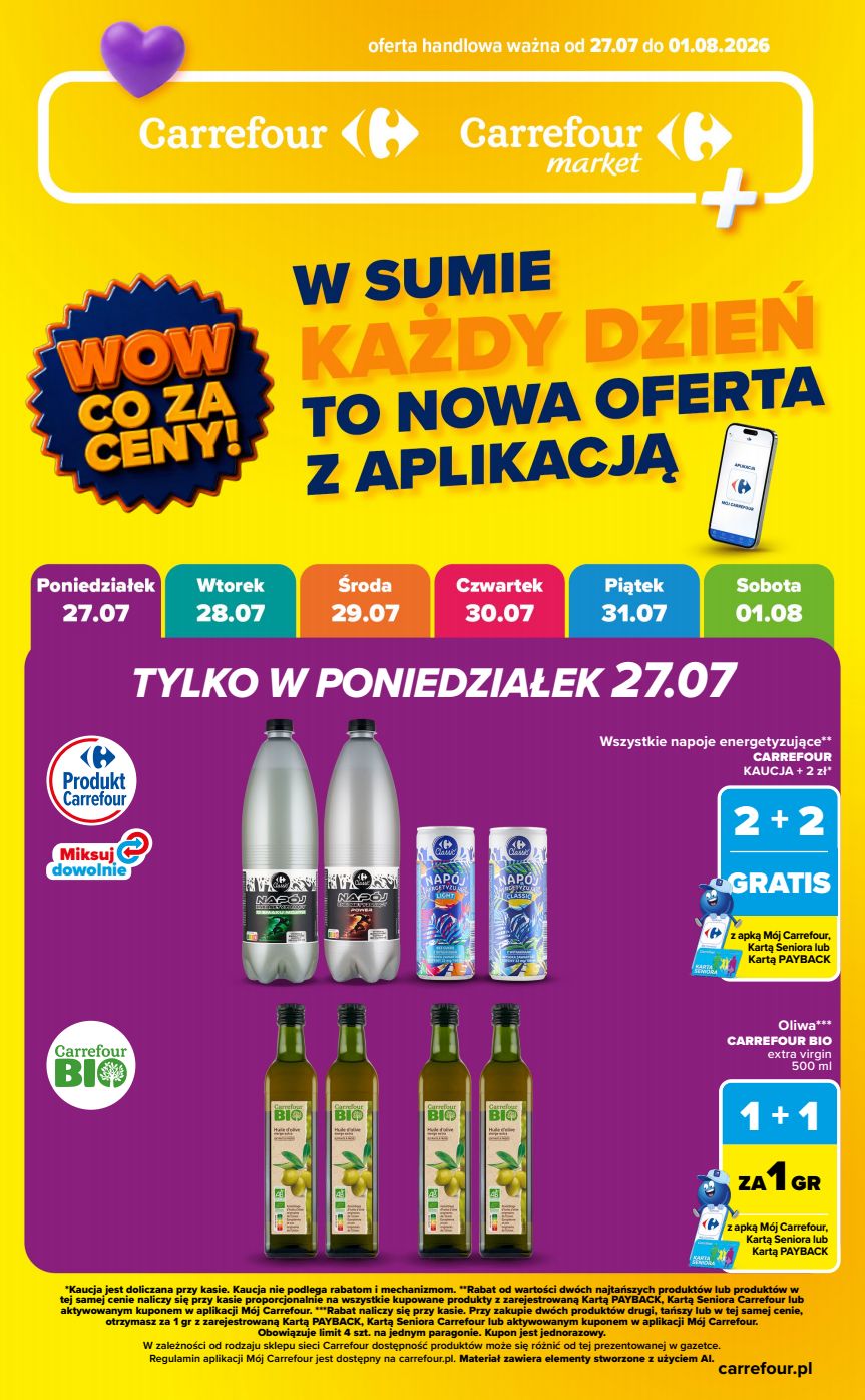 Strona 1 gazetki Carrefour z produktem Oliwa