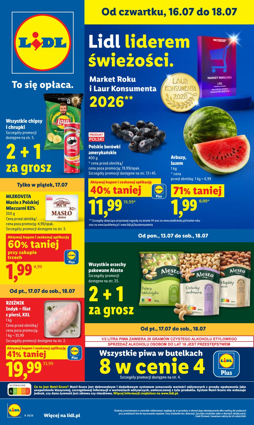 Okładka zakończonej gazetki promocyjnej: Lidl