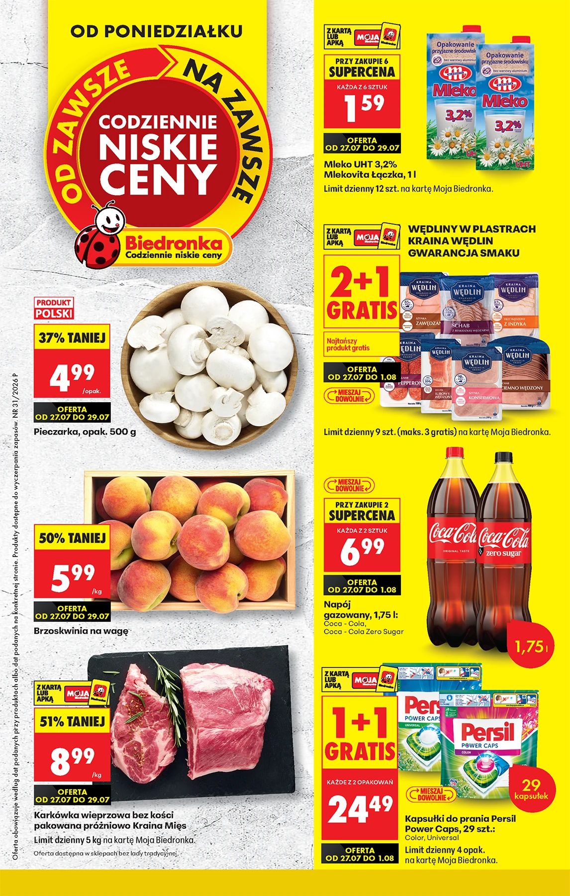 Strona 1 gazetki Biedronka - Okazje tygodnia z produktem Chemia gospodarcza