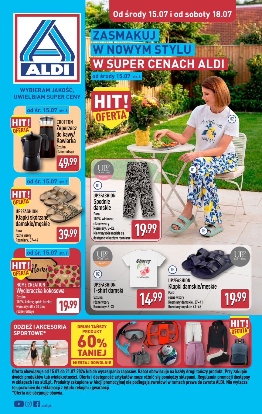 Okładka gazetki promocyjnej: Aldi