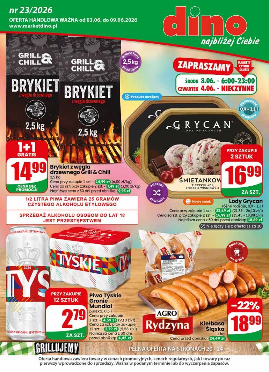 Okładka gazetki promocyjnej: Dino