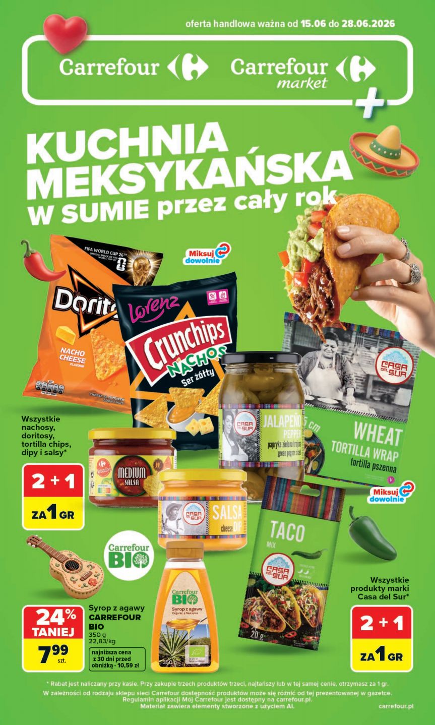 Okładka gazetki promocyjnej: Carrefour
