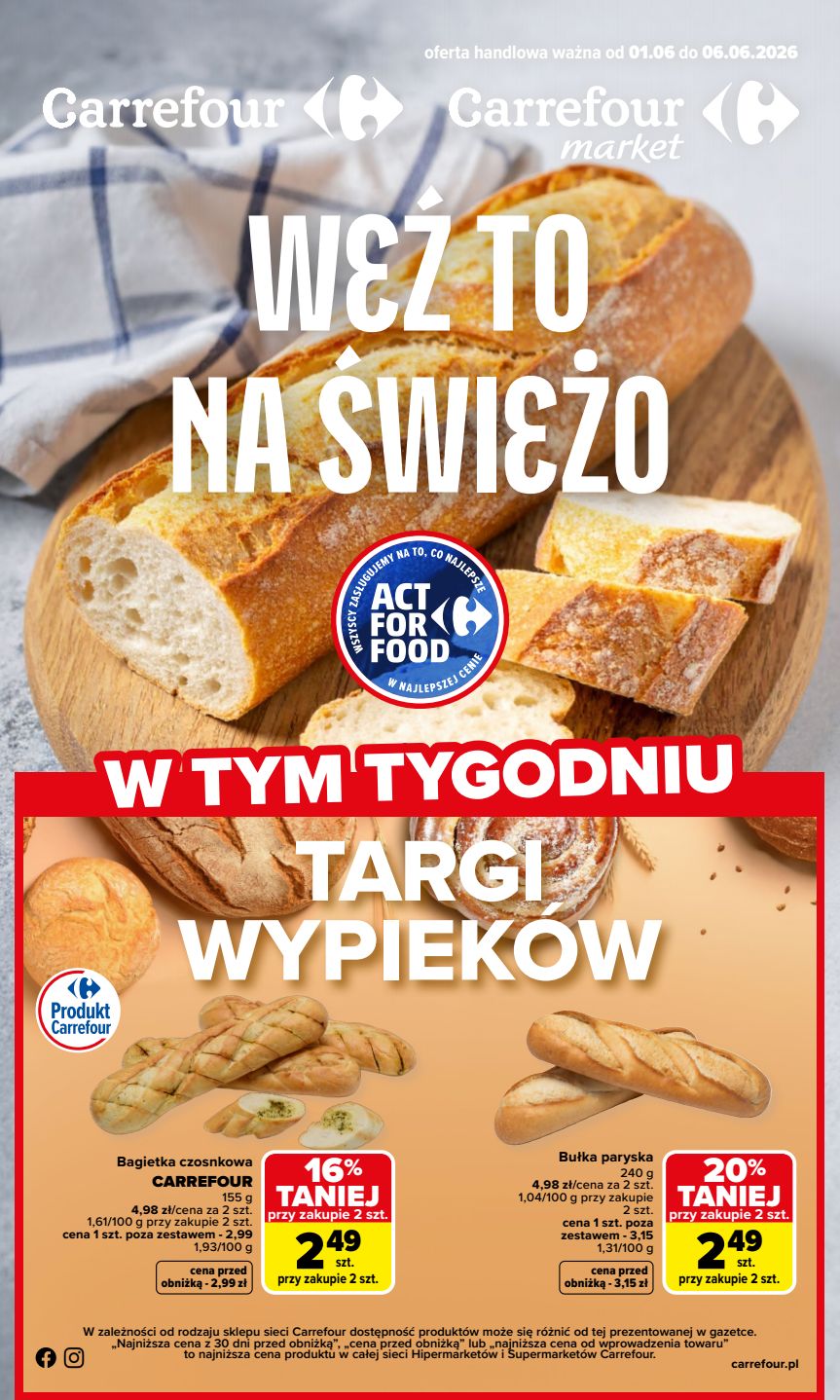 Okładka gazetki promocyjnej: Carrefour