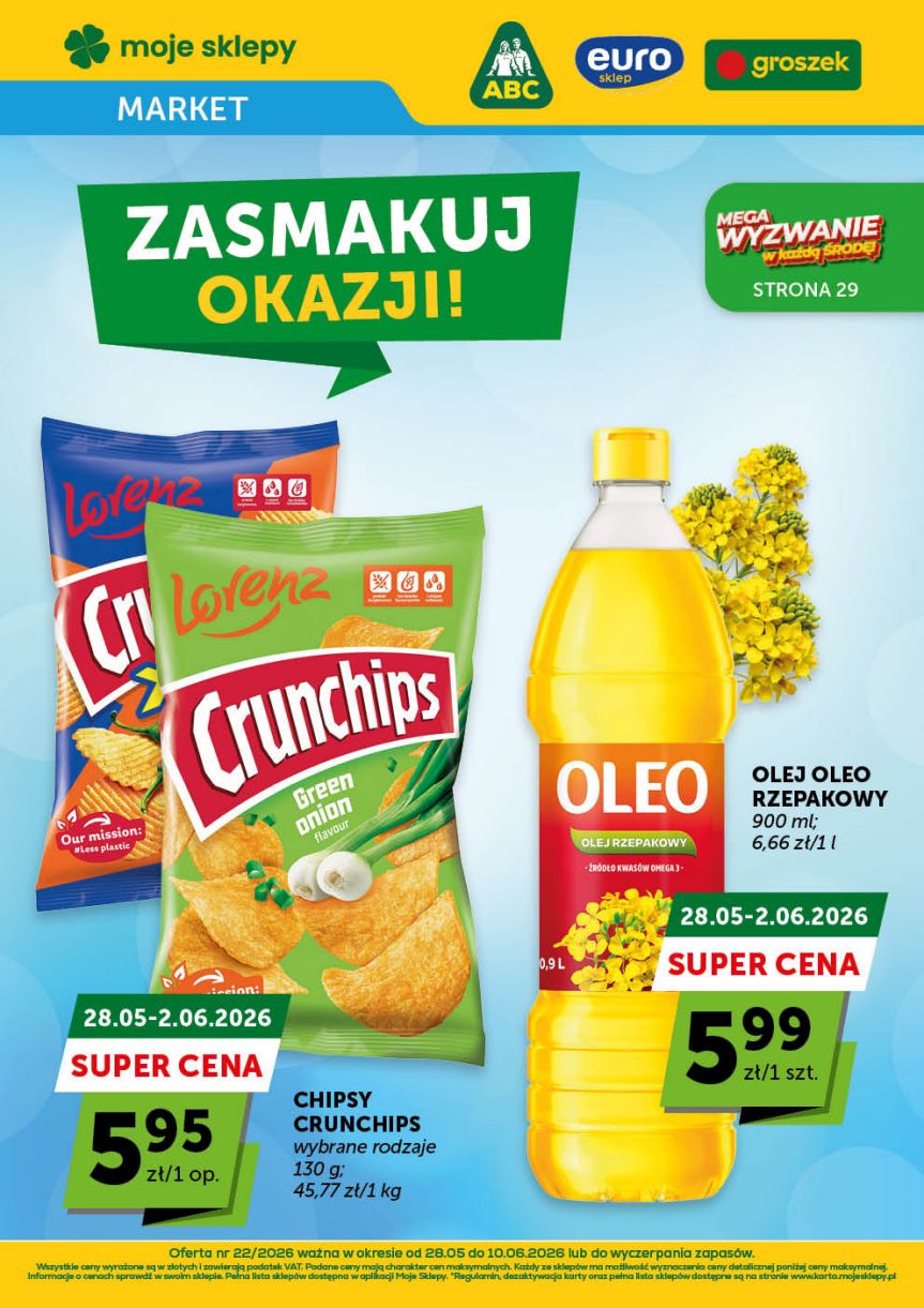 Okładka gazetki promocyjnej: Groszek
