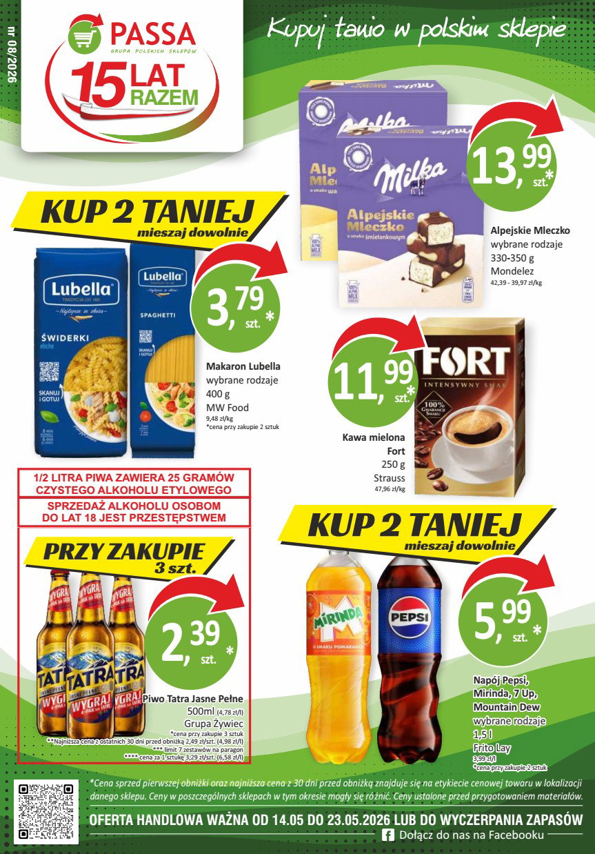 Okładka zakończonej gazetki promocyjnej: Delikatesy Alta