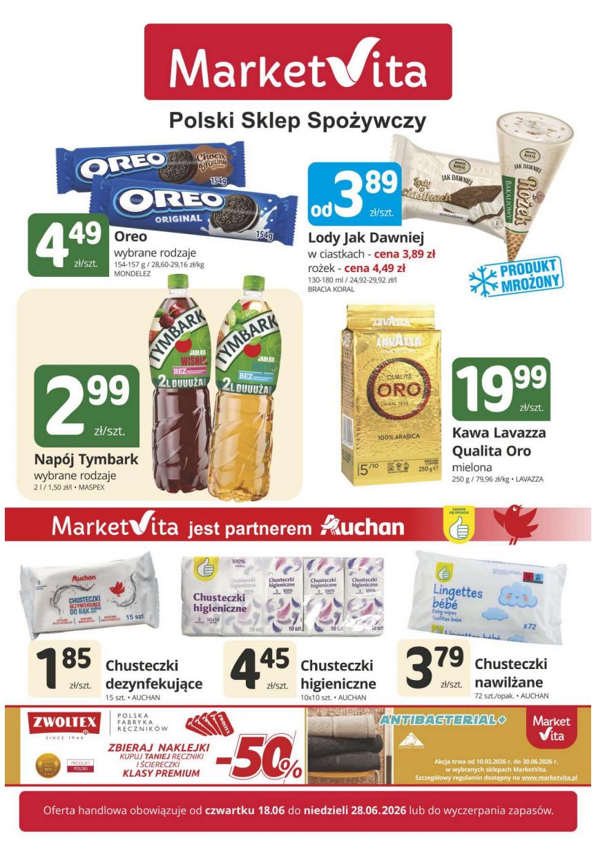 Okładka zakończonej gazetki promocyjnej: Marketvita
